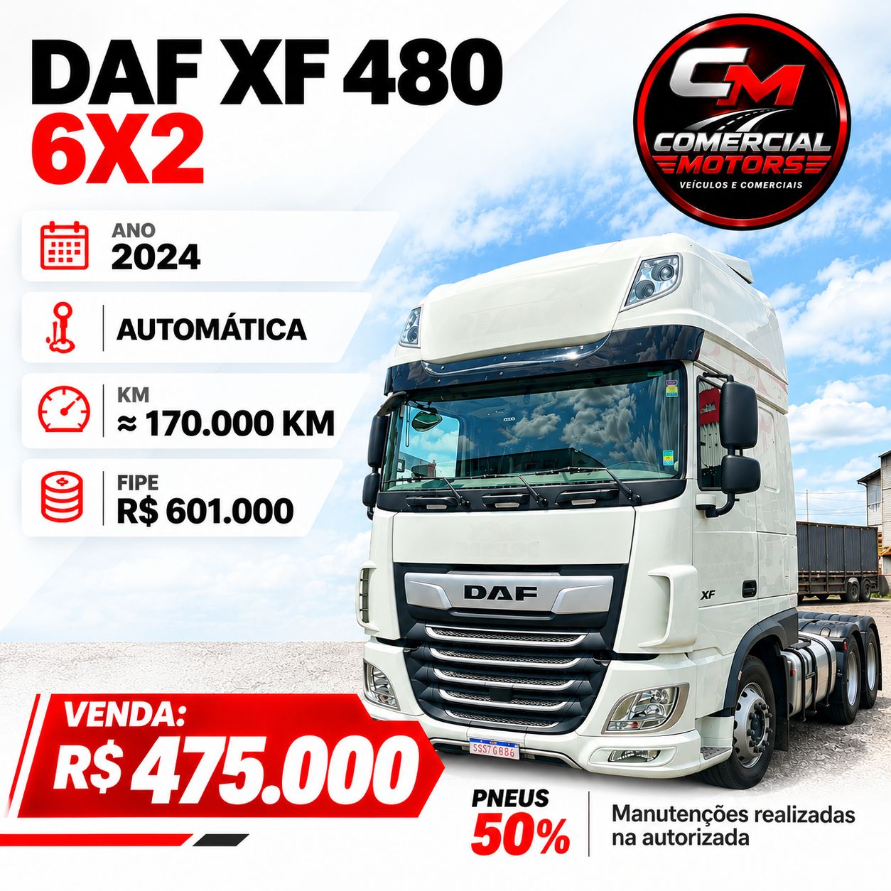 DAF XF 480 6X2 2024
